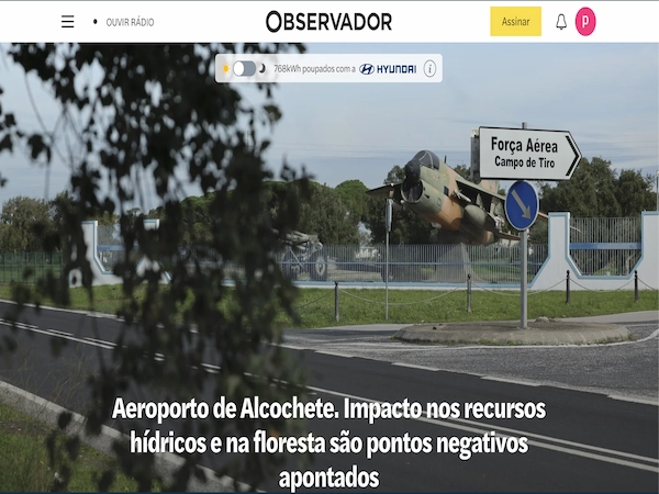 Aeroporto de Alcochete. Impacto nos recursos hídricos e na floresta são pontos negativos apontados